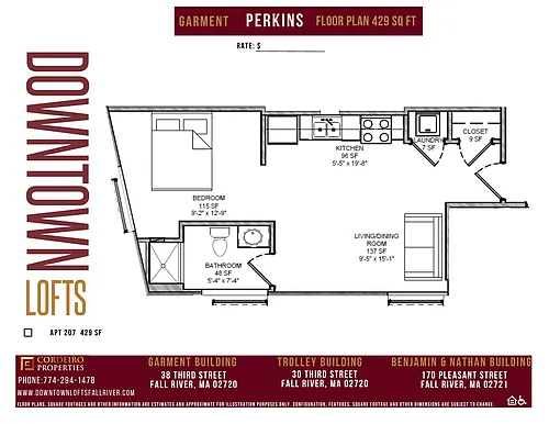 Floor plan Perkins