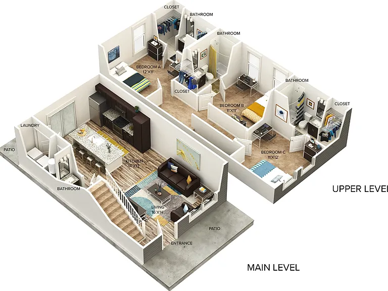 Three Bedroom (C1) Three Bedroom (C1)