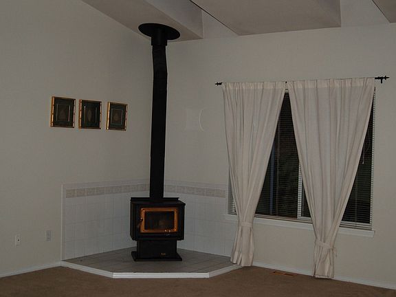 Living room & woodstove
