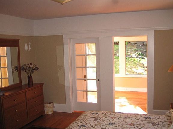 master bdrom looking out towards sunroom