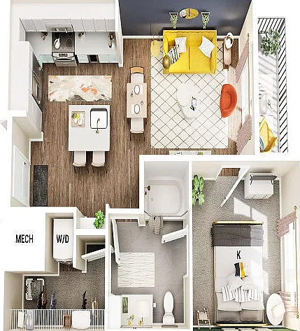 A2 floor plan Broadstone Centennial