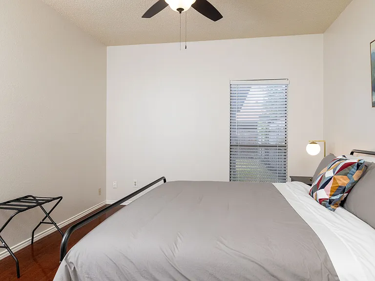 Primary bedroom- King bed with attached bathroom