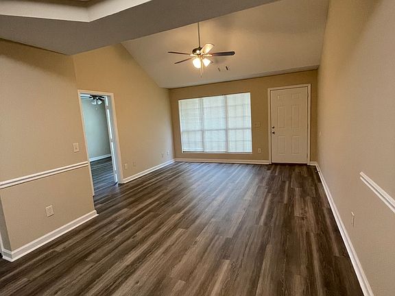 Living room and dining area