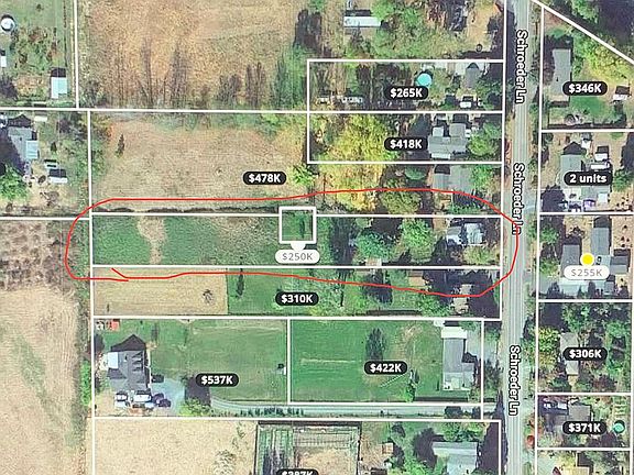 Overhead view of property