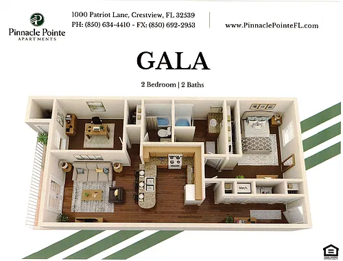 Floor plan 2 bedroom 2 bathroom