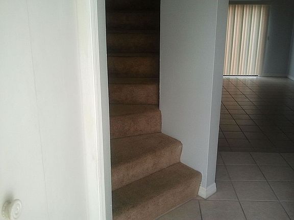Entryway, upper level stairs