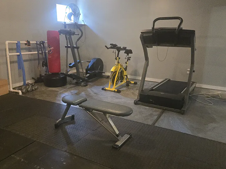 Basement: Exercise equipment