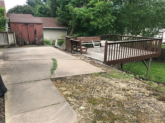 Back Patio and Deck with view overlooking lower yard