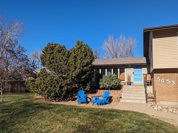 Front entrance (living room left, garage right)