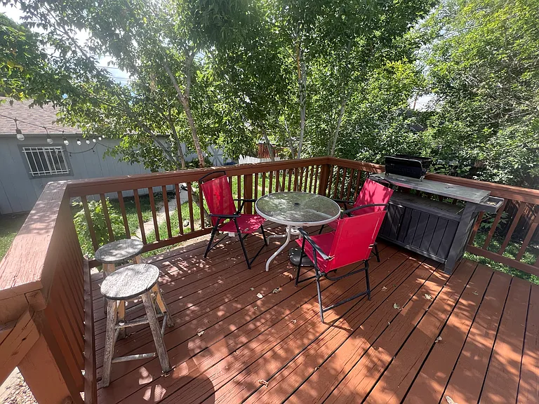 newly refinished deck