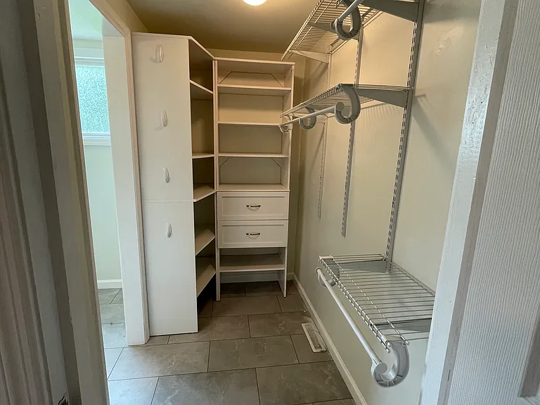 Walk through closet