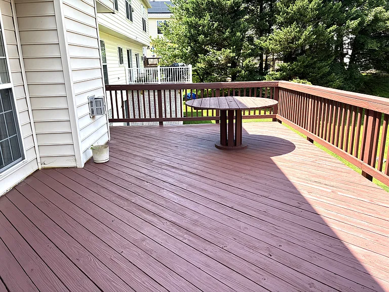 Freshly Stained Deck