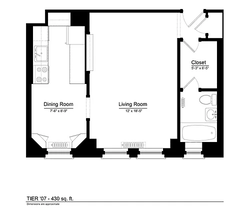 Floor plan Tier 7