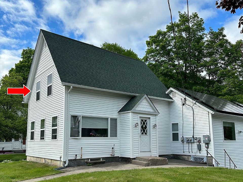 Second floor unit. Shared entrance with first floor leads up stairs to the second floor apartment for rent.