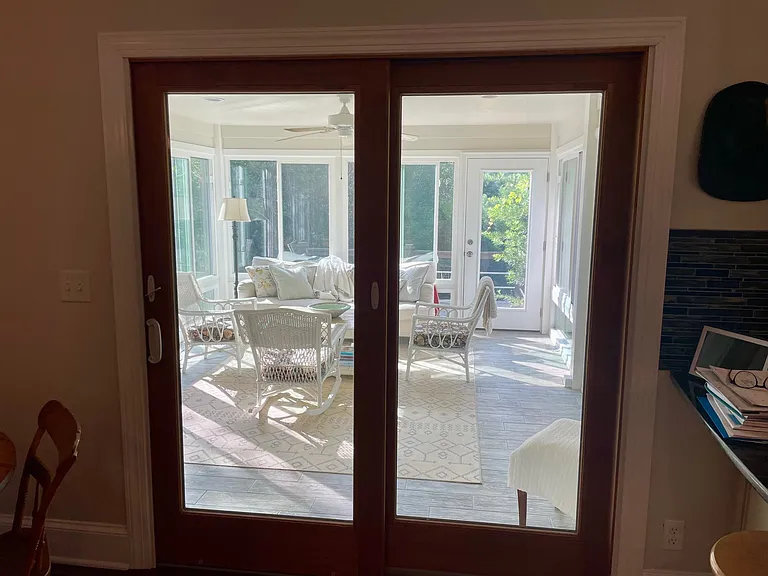 Doors to sun room