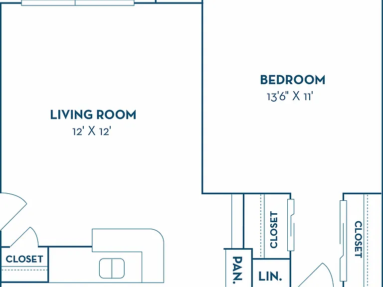 1 Bedroom | 1 Bath | 605 SF 1 Bedroom | 1 Bath | 605 SF