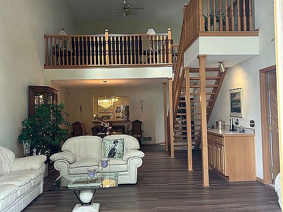 Main level and loft area