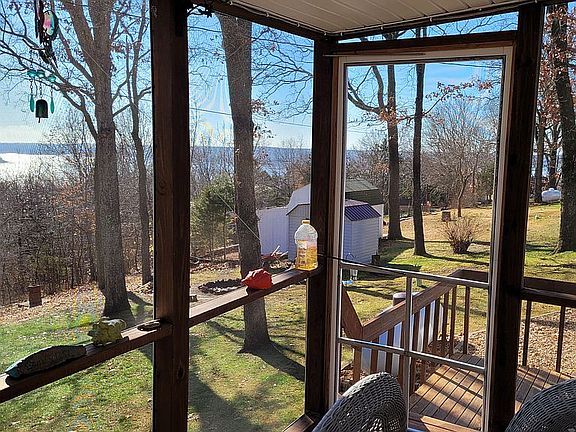 view from screened porch