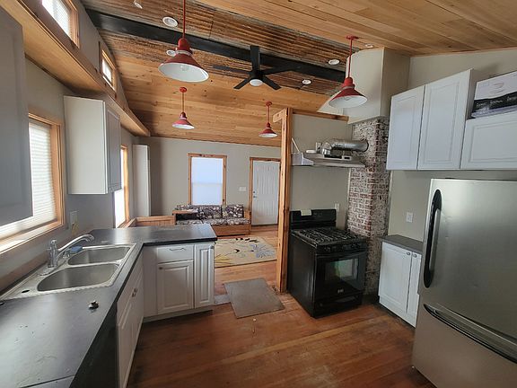 kitchen with opening to living room