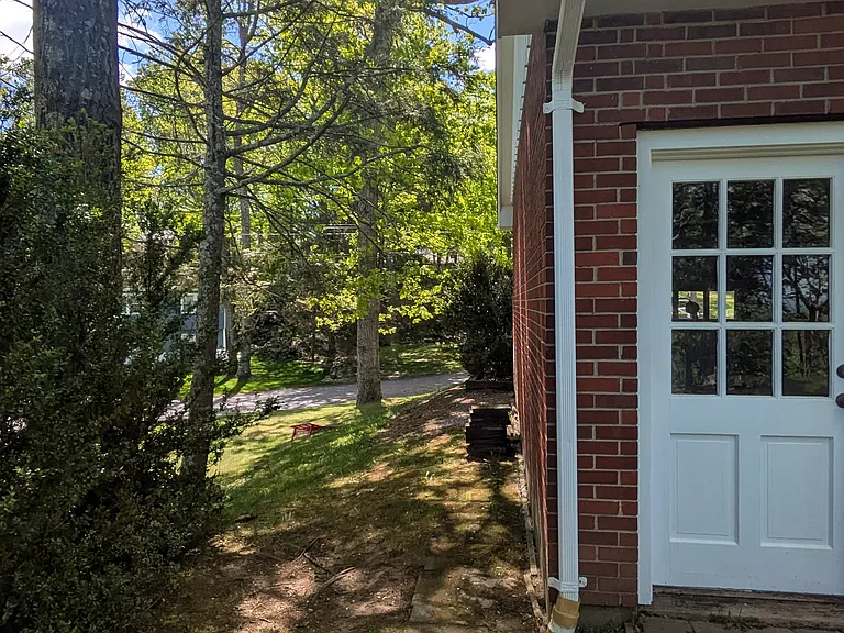 Back door to garage