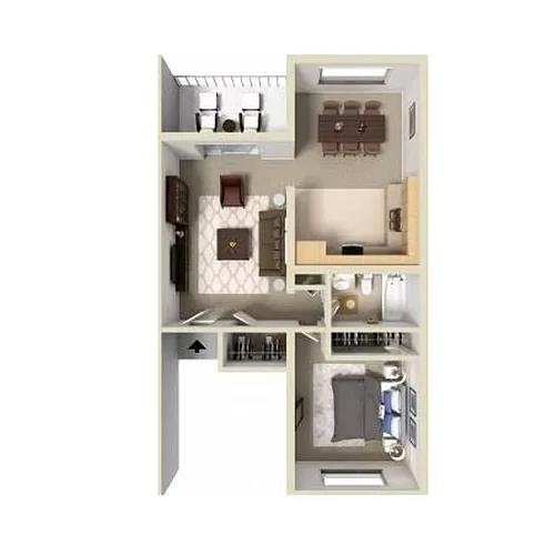 Floor plan 1 Bedroom