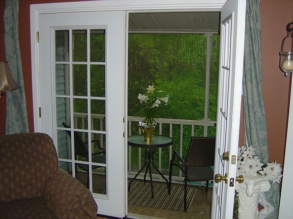 patio overlooking trees