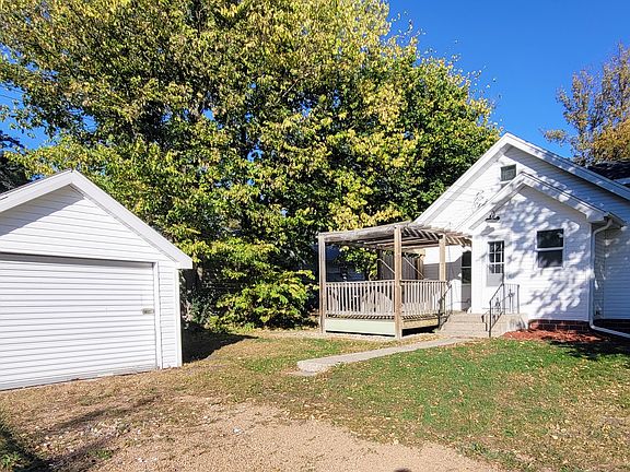 Garage in the rear of the home