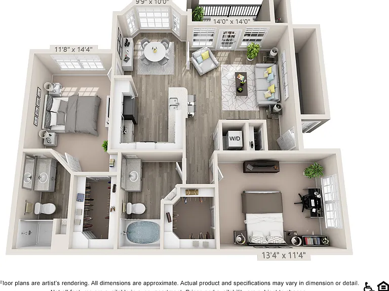 C1 floor plan The Boulevard At Town Lake