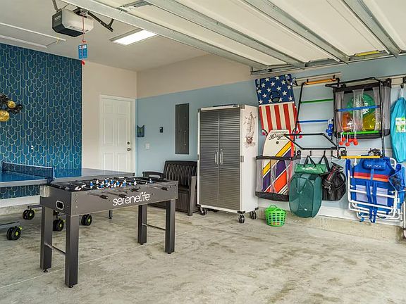 Enjoy a game of foosball, ping pong, a bike ride, or head to the beach with the jam packed amenity filled home.