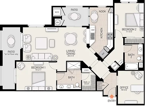 Floor plan Serena - Plan 44