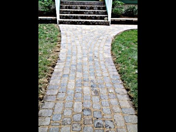 Paver walkways professionally installed 2011