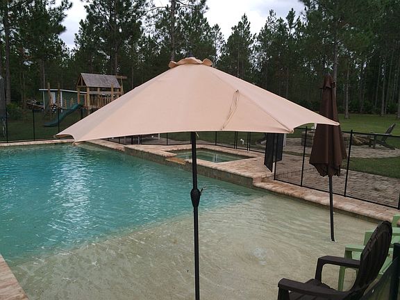 Salt water beach entrance pool