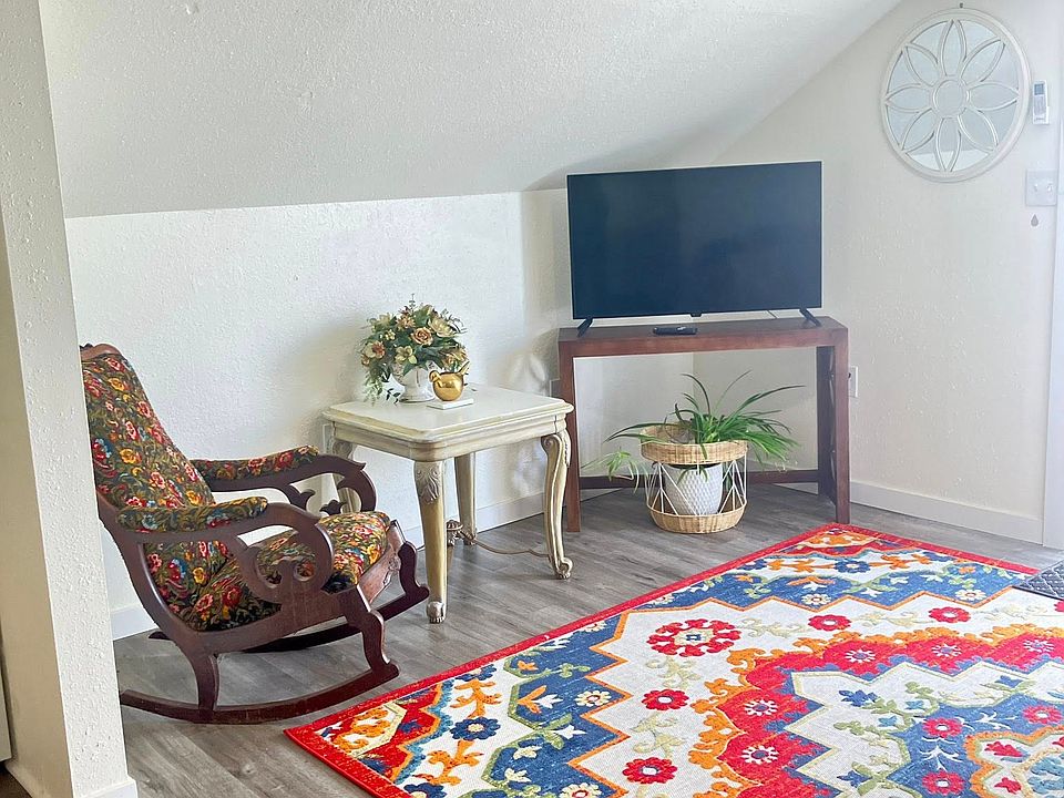 Updated flooring in the Furnished Living room