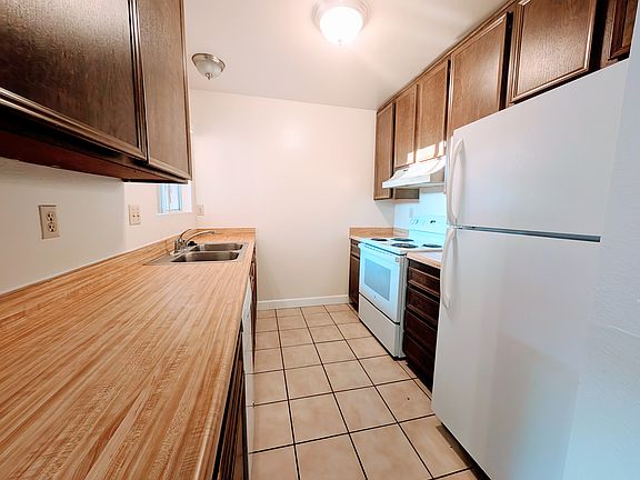 Kitchen includes ample storage.