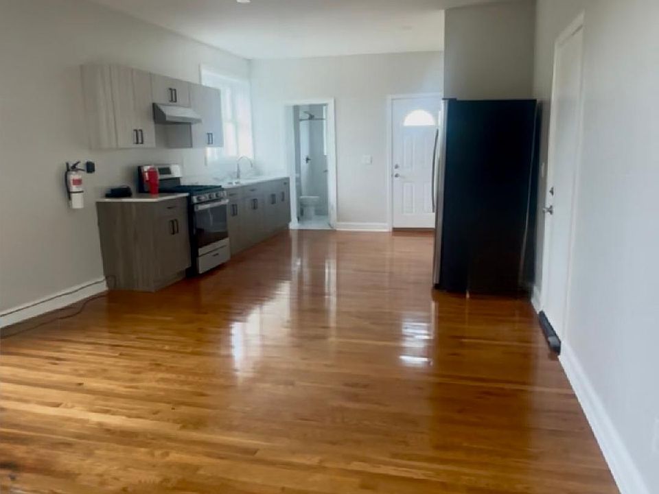View of kitchen from living room