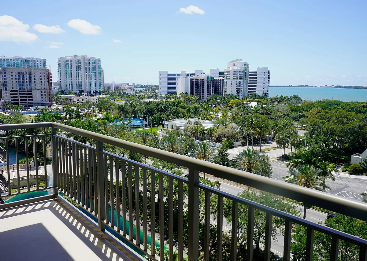 Photo 2 of 29 - 800 N Tamiami Trl #801 - Sarasota, FL Front balcony view - 800 N Tamiami Trl #801