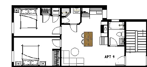 Floor plan 2Bed