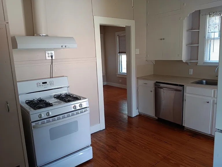 Kitchen with appliances seen are provided