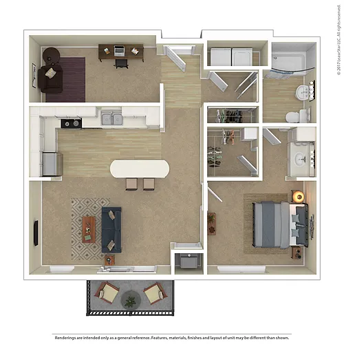 Floor plan Chord - B with Den