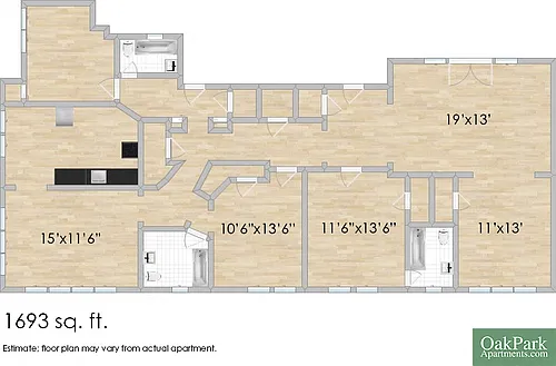 Floor plan 177 N. Grove E