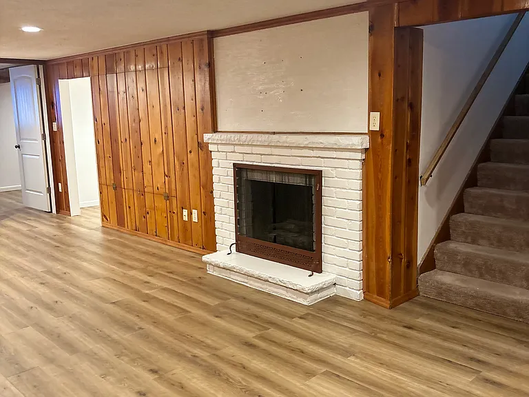 2nd fireplace in downstairs family room