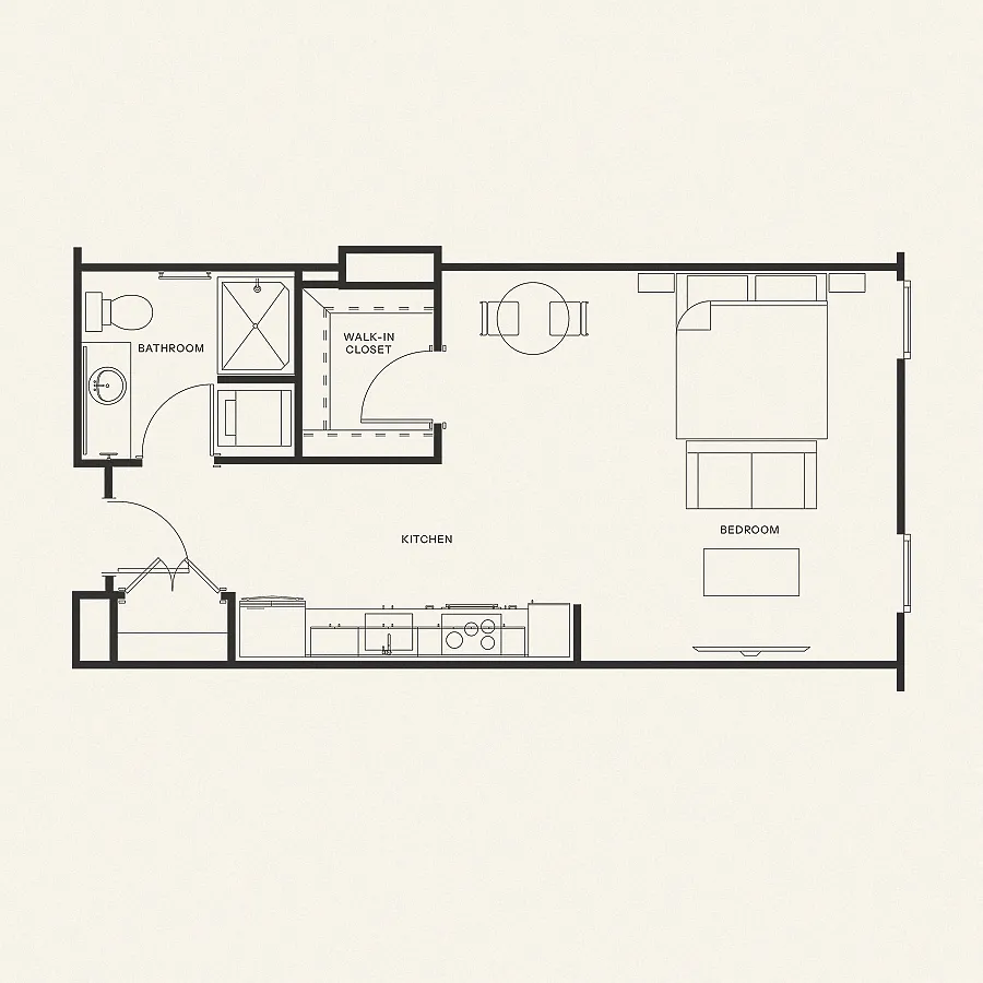 Floor plan S1 - Studio
