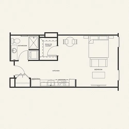 Floor plan S1 - Studio