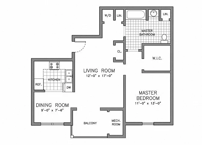 Floor plan The Point Type C
