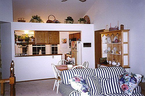 Great room with view to kitchen