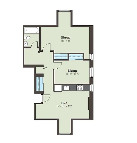 Floor plan duke2bc
