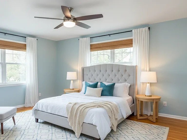 Second bedroom has been virtually staged