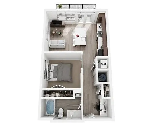 Floor plan Studio A1
