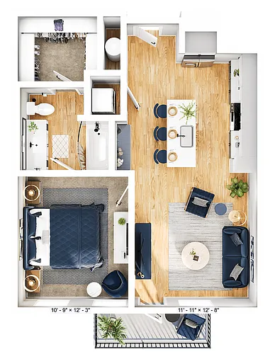 Floor plan A1D