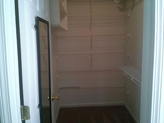 Master bedroom walk in closet